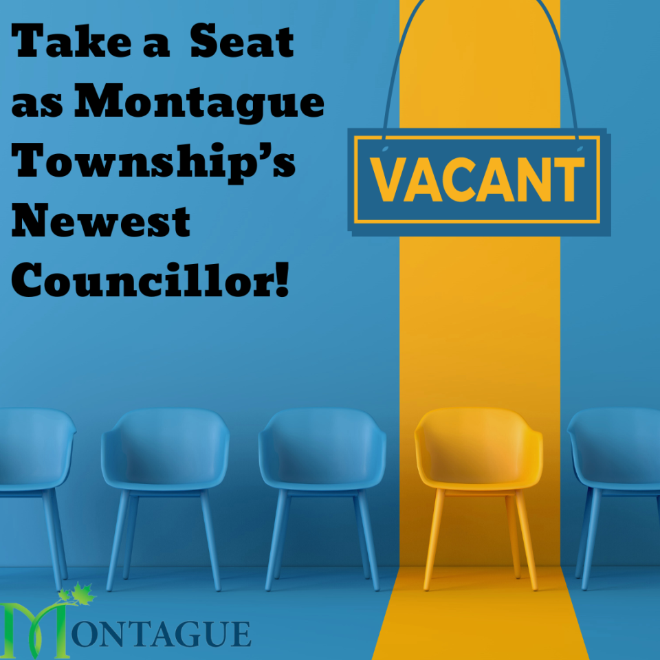 TOWNSHIP COUNCILLOR APPLICATIONS NOW BEING RECEIVED